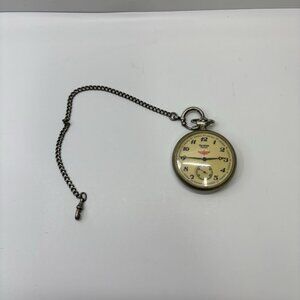 Vintage Marathon 18 Jewels U.S.S.R. Train Pocket Watch